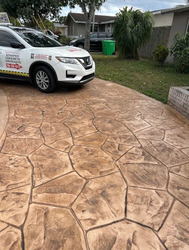 Stamped Concrete Installation