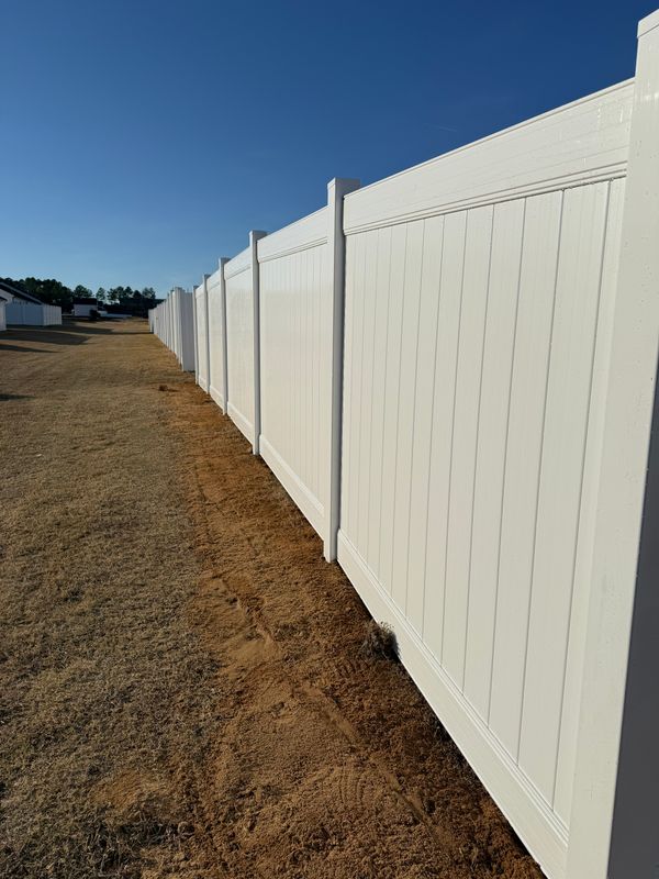 White Vinyl Fences