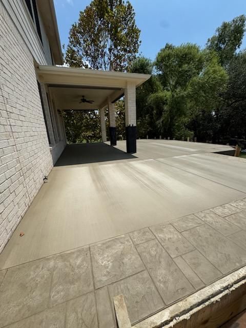 Stamped Concrete Installation