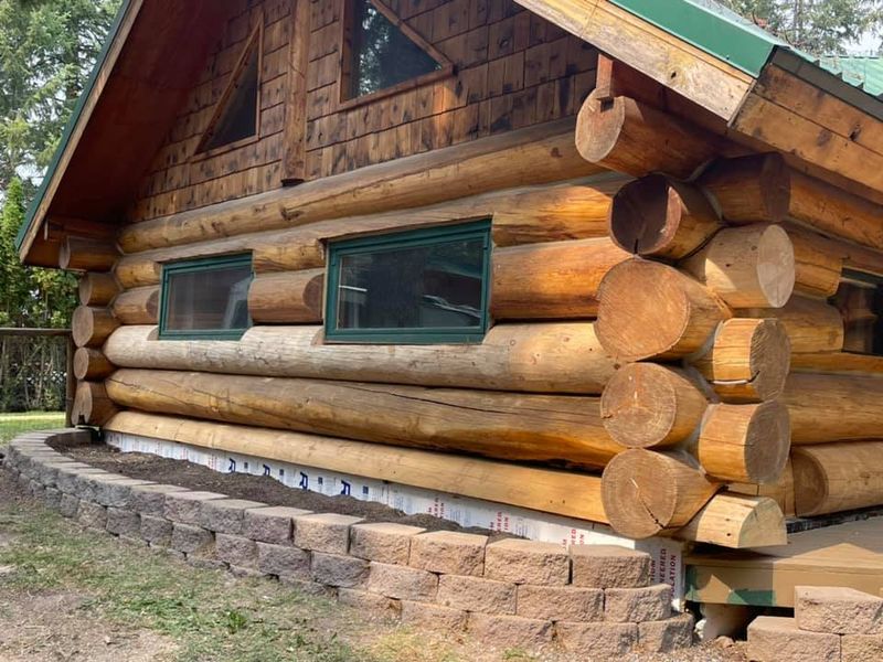 Log Home Staining in Montana