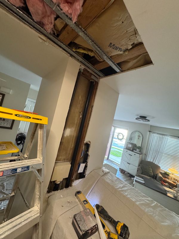 Drywall, spackling, and painting