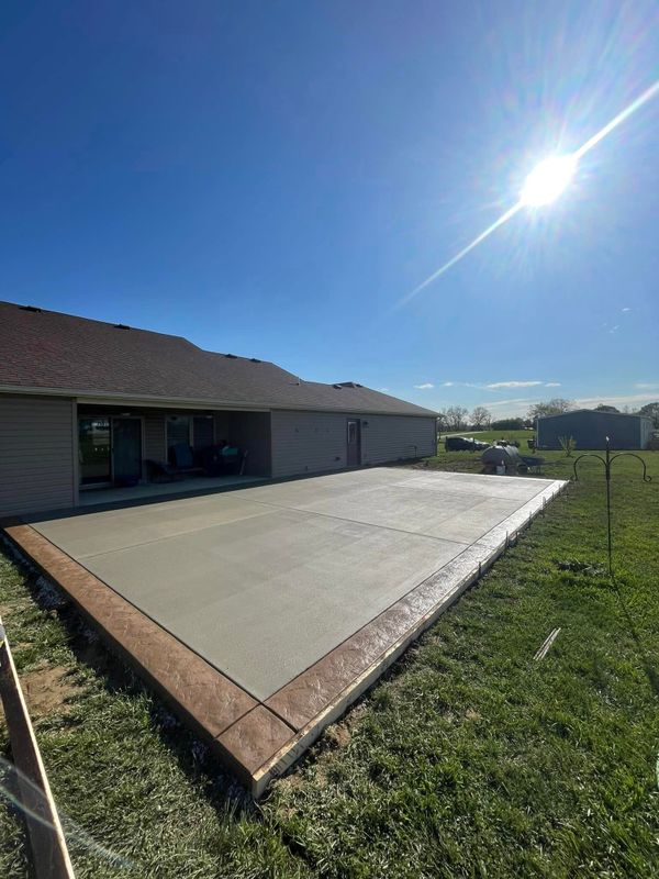 Stamped Concrete Installation