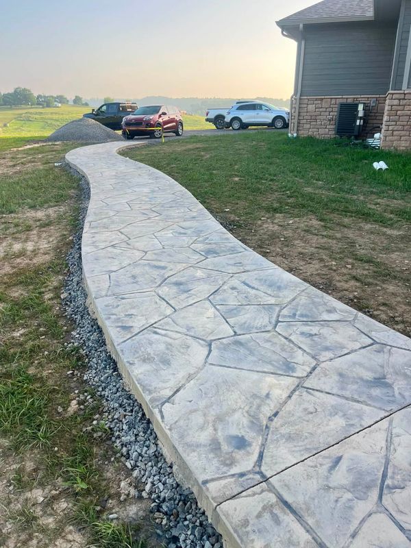 Stamped Concrete Installation