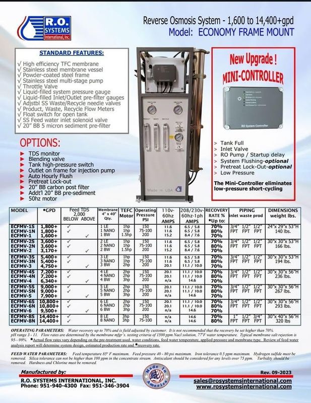 Reverse Osmosis System Installation