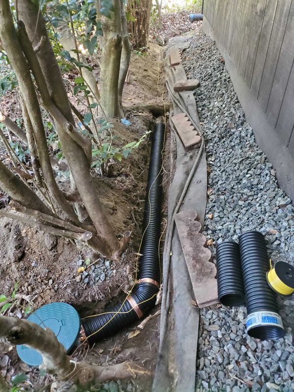 French Drain Man Materials