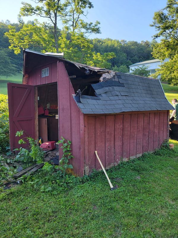 Shed removal