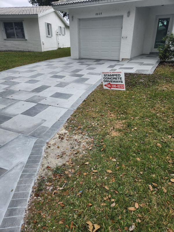 Stamped Concrete Installation