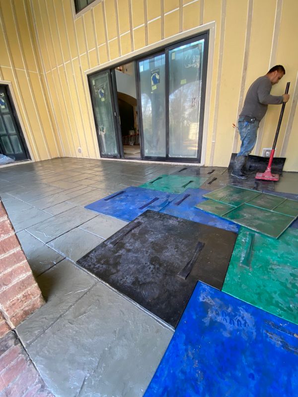 Stamped Concrete Installation