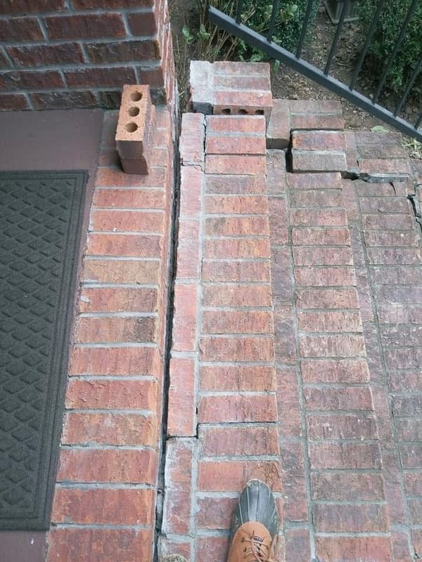 Cracked Brick And Mortar Repair