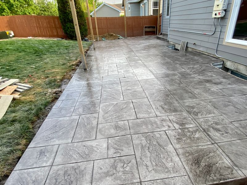 Stamped Concrete Installation