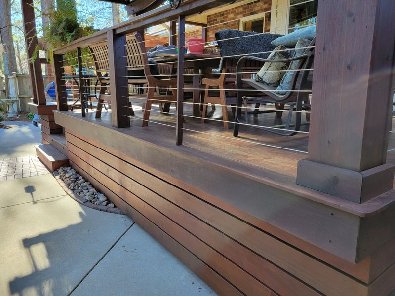 Ipe deck and trellis 