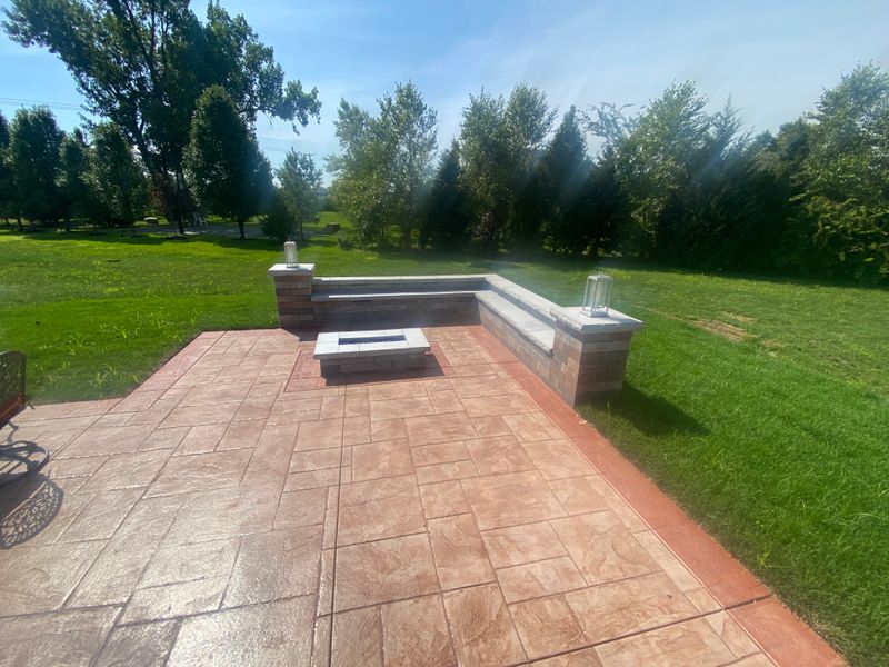 Stamped Concrete Installation