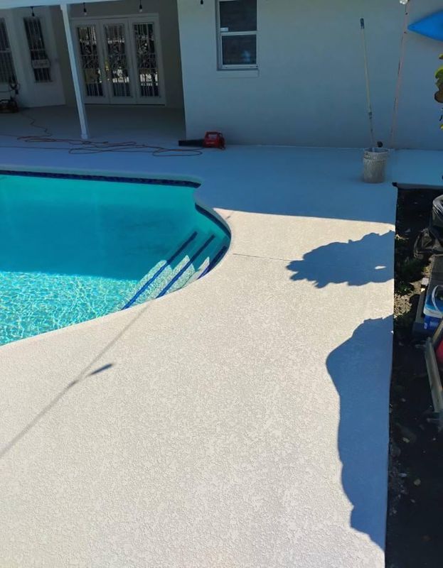 Pool Deck Painting.