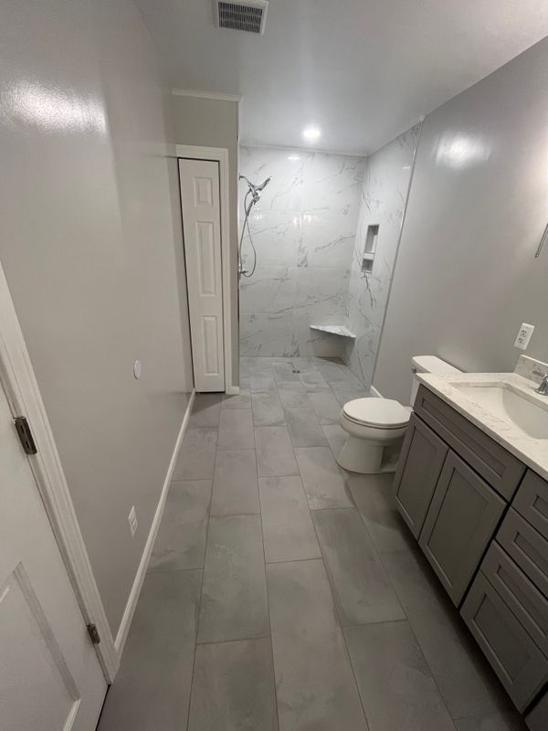 Tile showers and tub surrounds