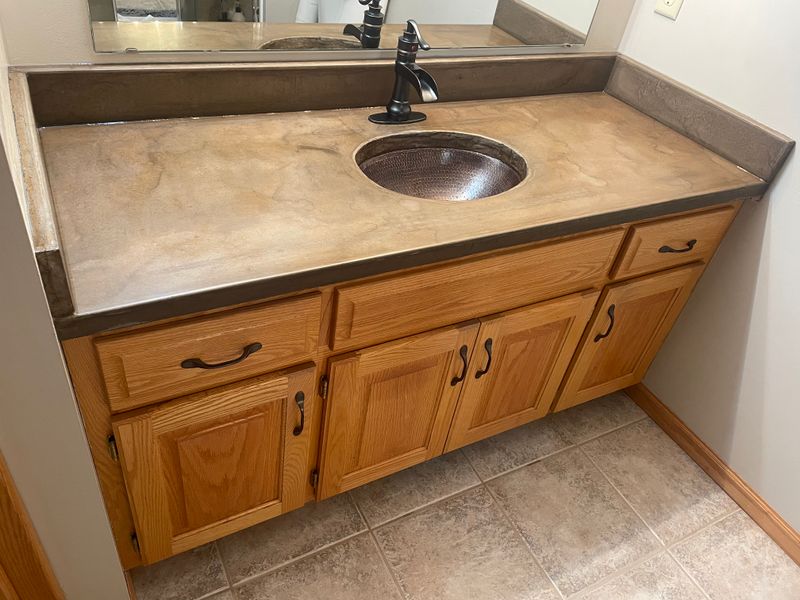 Concrete counter tops