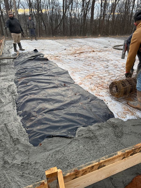 Concrete pouring and finishing