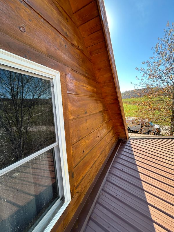 Log Home Staining