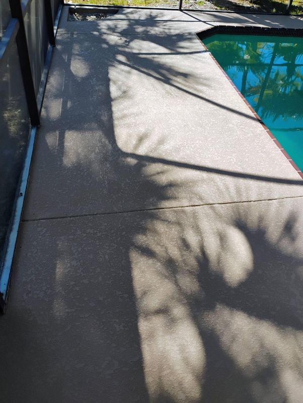 Pool deck resurfacing