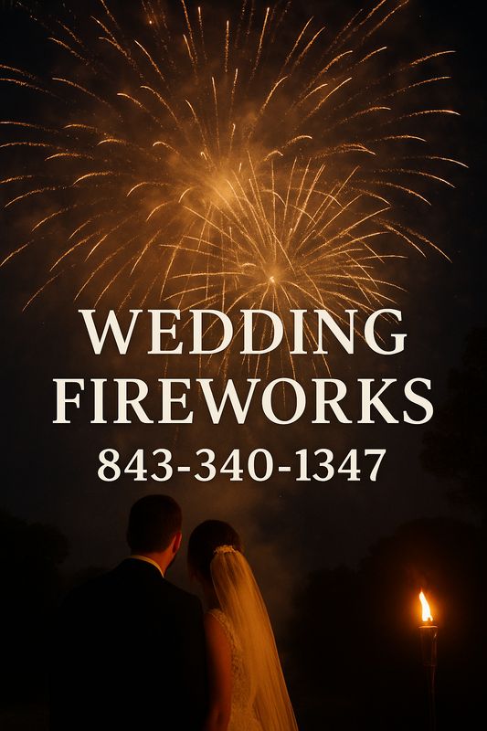 Wedding fireworks near me, South Carolina