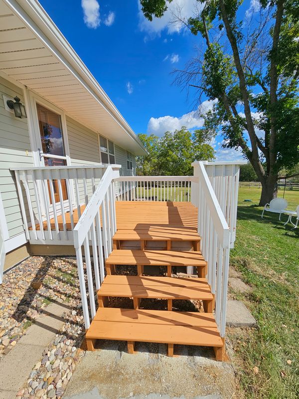 Deck staining 