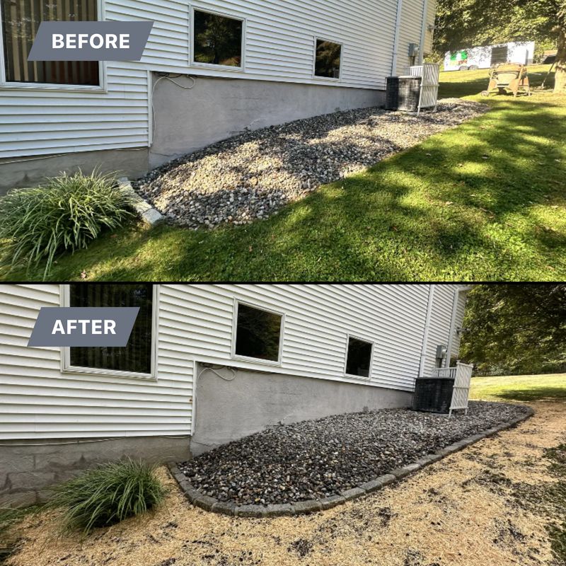 Hardscaping installation