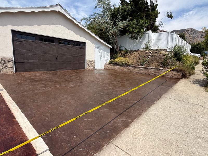 Stamped Concrete Installation