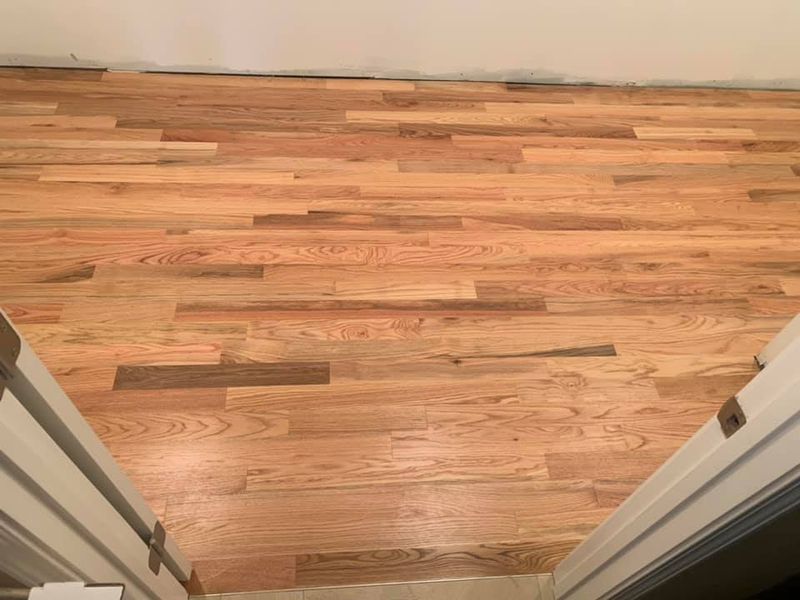 Solid hardwood installation