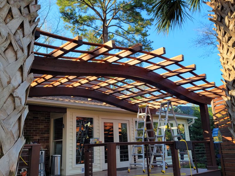 Ipe deck and trellis 