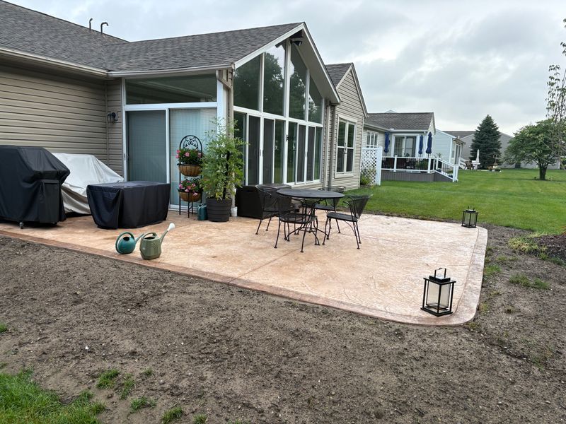 Stamped Concrete Installation