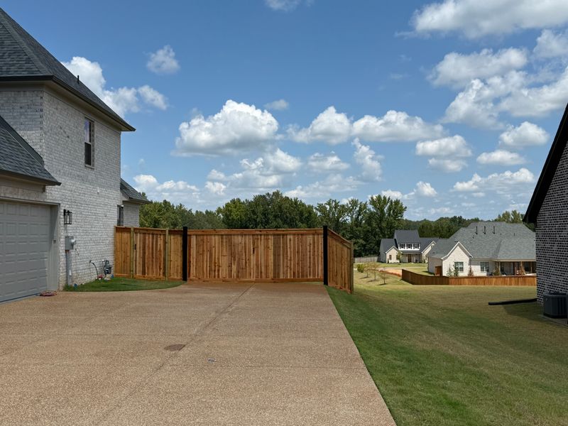 Wood fencing