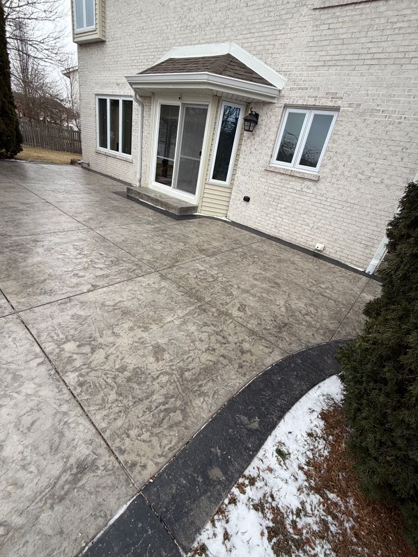 Stamped Concrete Installation