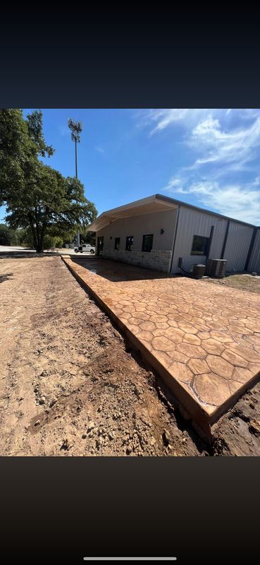 Flat work concrete