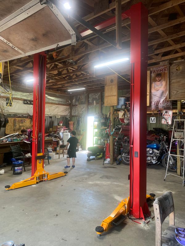 Car lift installation