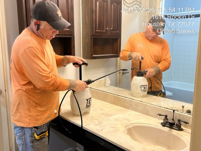 Discoloration cleaning and antimicrobial treatment