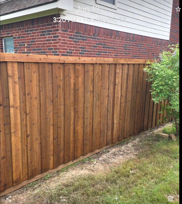 Custom Cedar Privacy Fence Installation in North Fort Worth