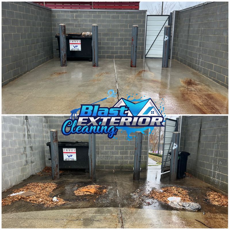 Dumpster Pad Cleaning