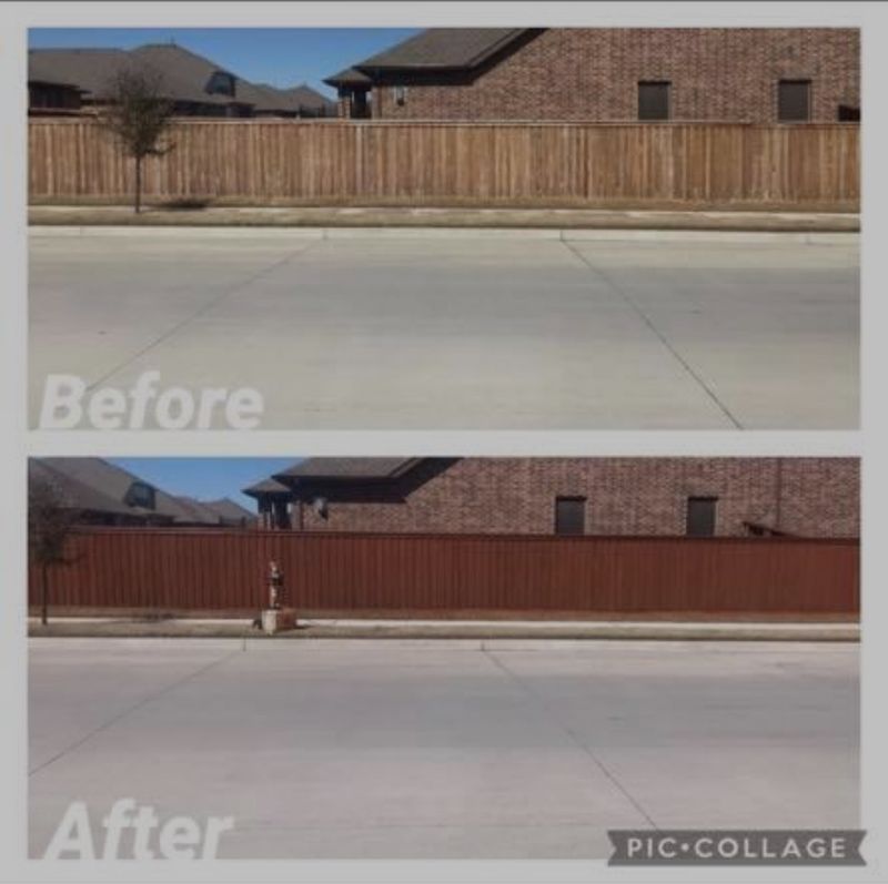 Fence Staining