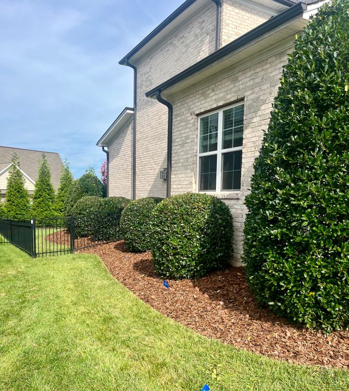 Mulch, River Rock and Pine Needle Installations