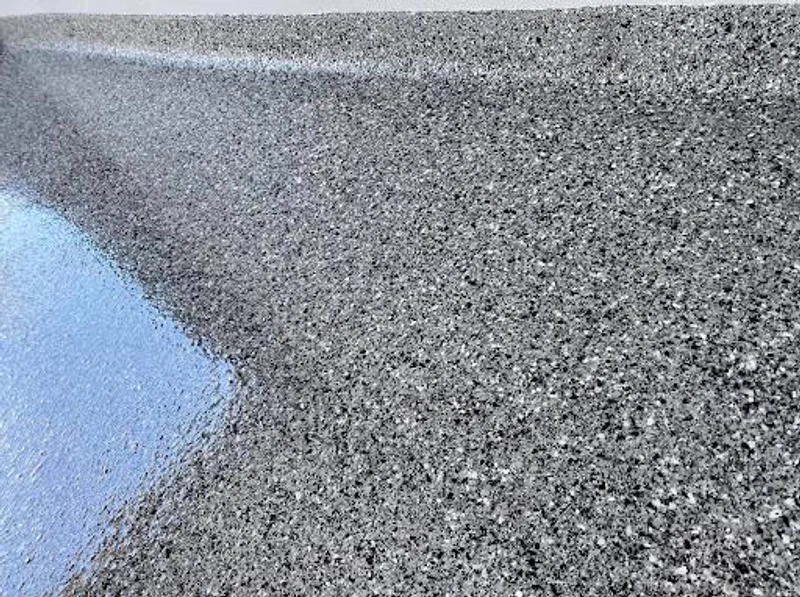 Decorative flake install 2