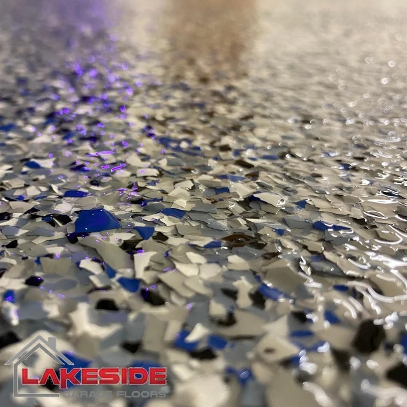 Decorative flake install 3