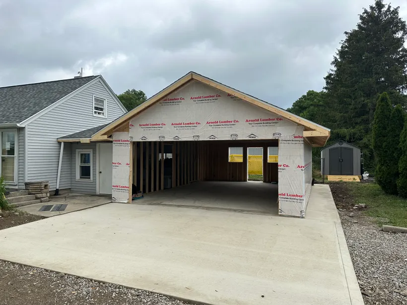 Garage build, ready for doors