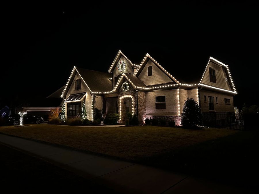 Christmas light installation by Arrowhead Exterior in Greater Lansing, MI