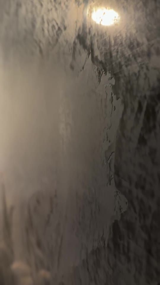 Venetian plaster with silver and gray movement