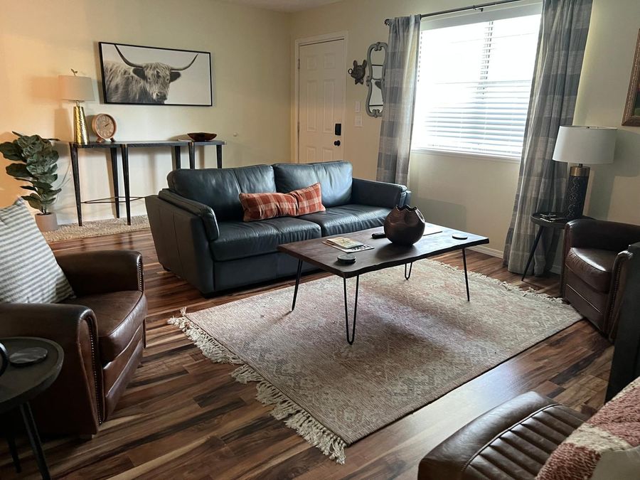 Living room after a clean