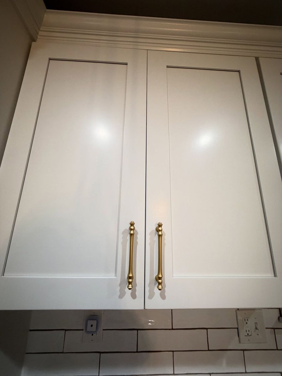 Tall refinished pantry cabinet doors