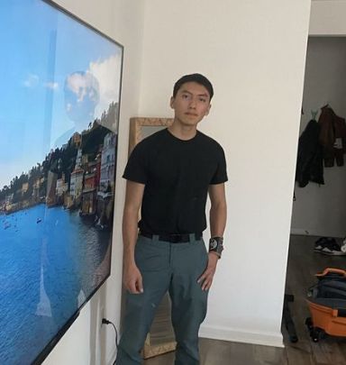Custom TV wall installation with neat wire management