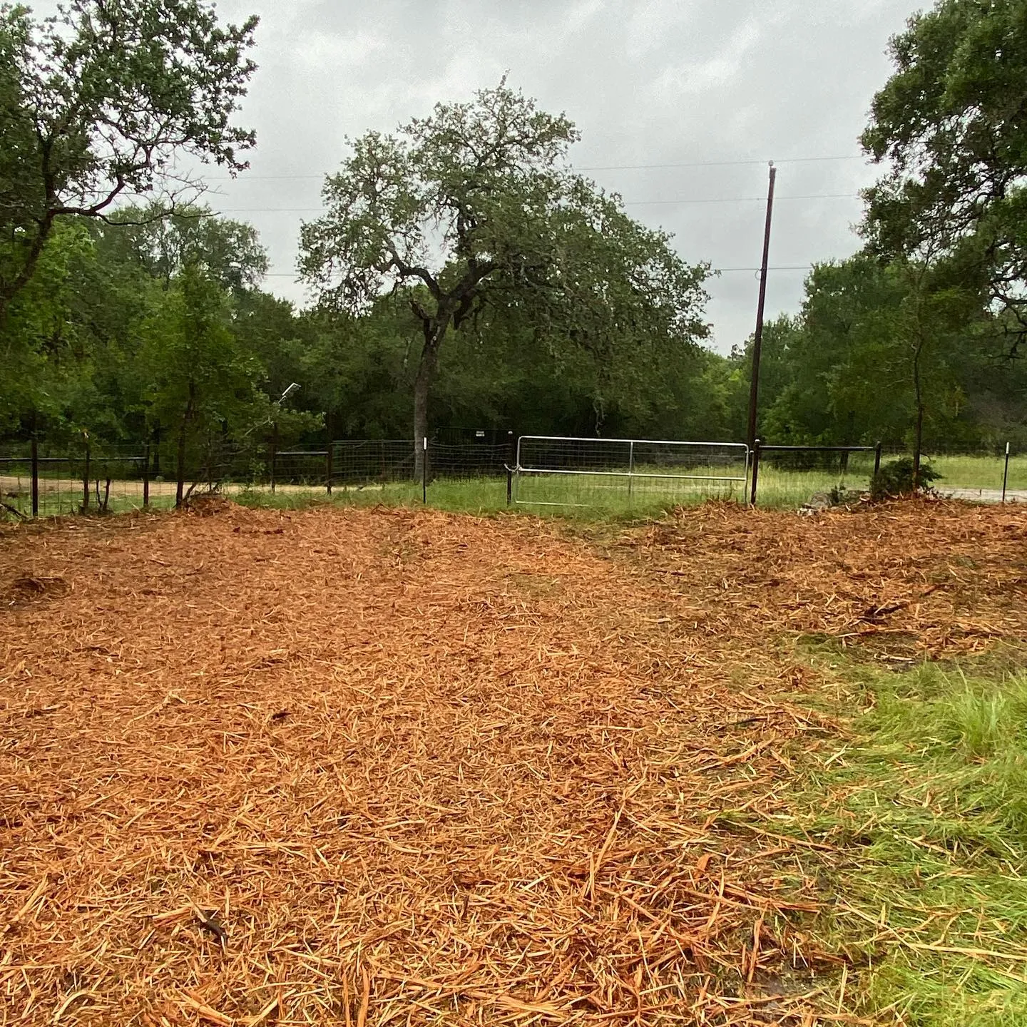 Mulch Installation for New Life Property Service in Hallettsville, Texas