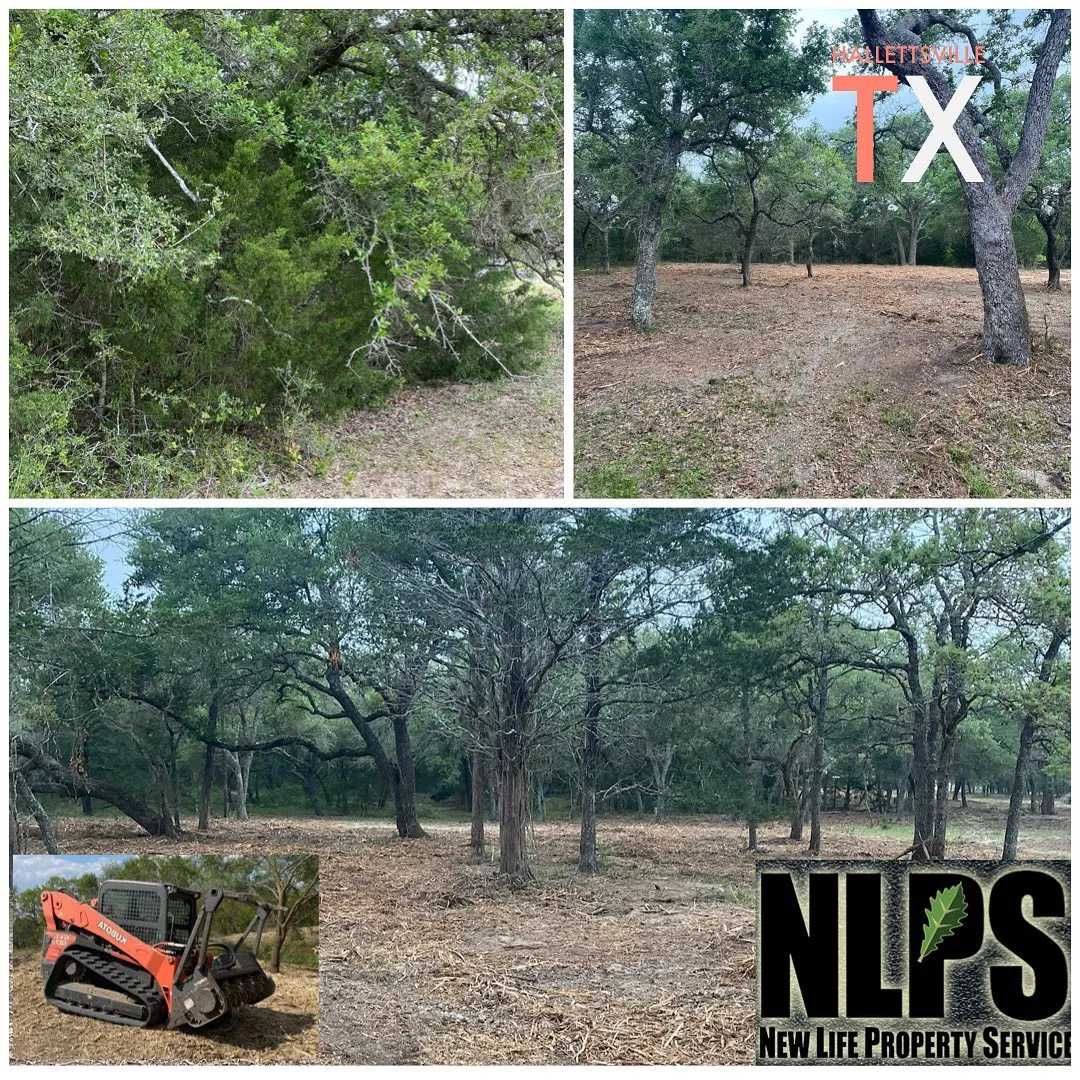 Mulch Installation for New Life Property Service in Hallettsville, Texas
