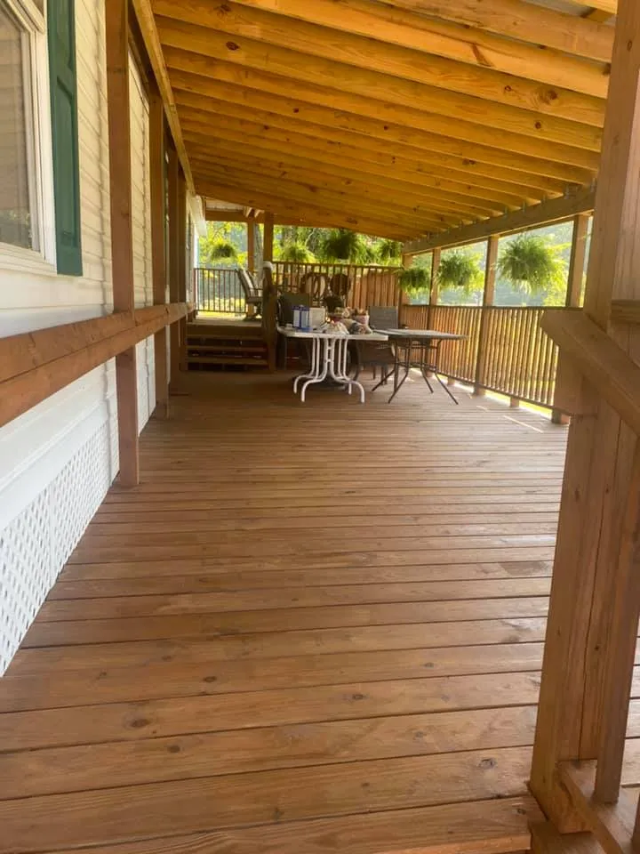 Paint protects decks, patios, and outdoor structures from harsh weather and erosion. We take care of applying the right coat so you can rest easy knowing your deck will last and stay beautiful. for Sharpe Lines Painting Solutions in Fletcher, NC