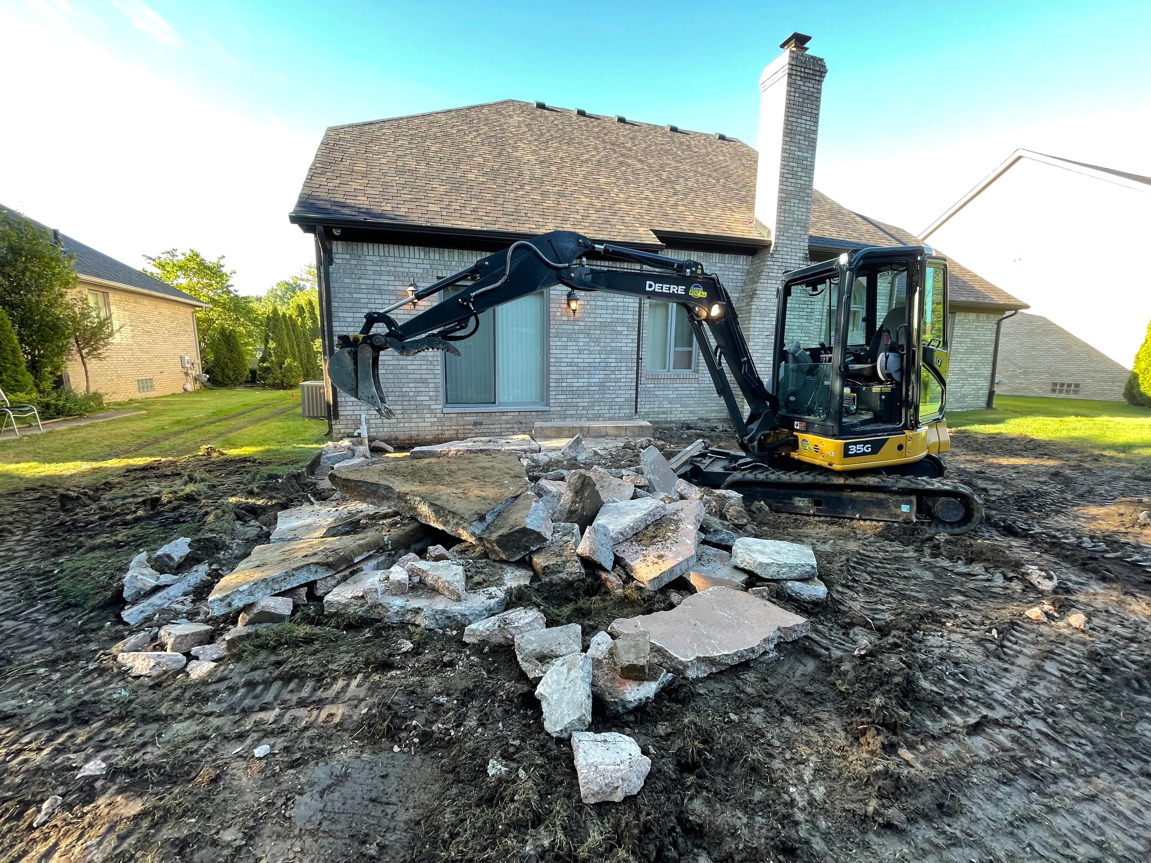Landscaping Demo for DeBuck’s Landscape & Design in Richmond, MI